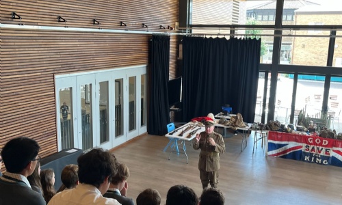 Corporal Knight to meeting our new Year 9 Historians 